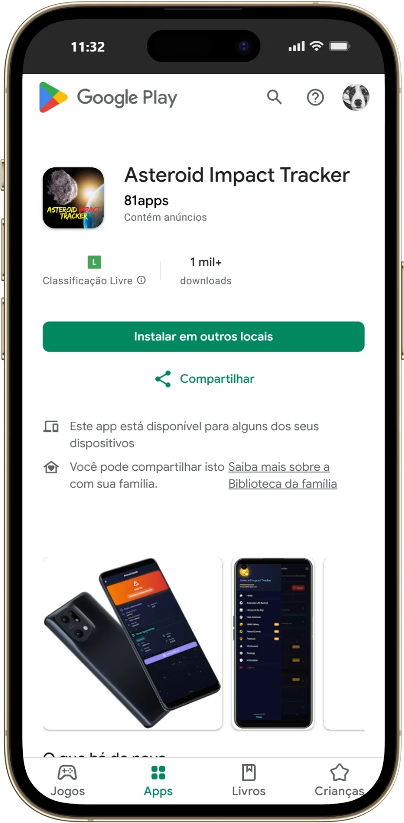 Prévia do projeto Asteroid Impact Tracker